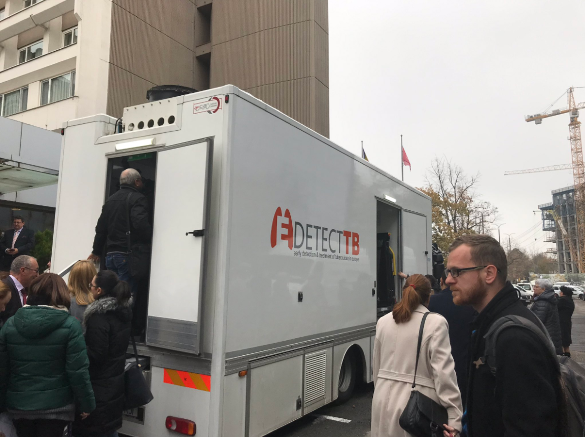 Mobile TB Screening Unit Officially Launches in Bucharest